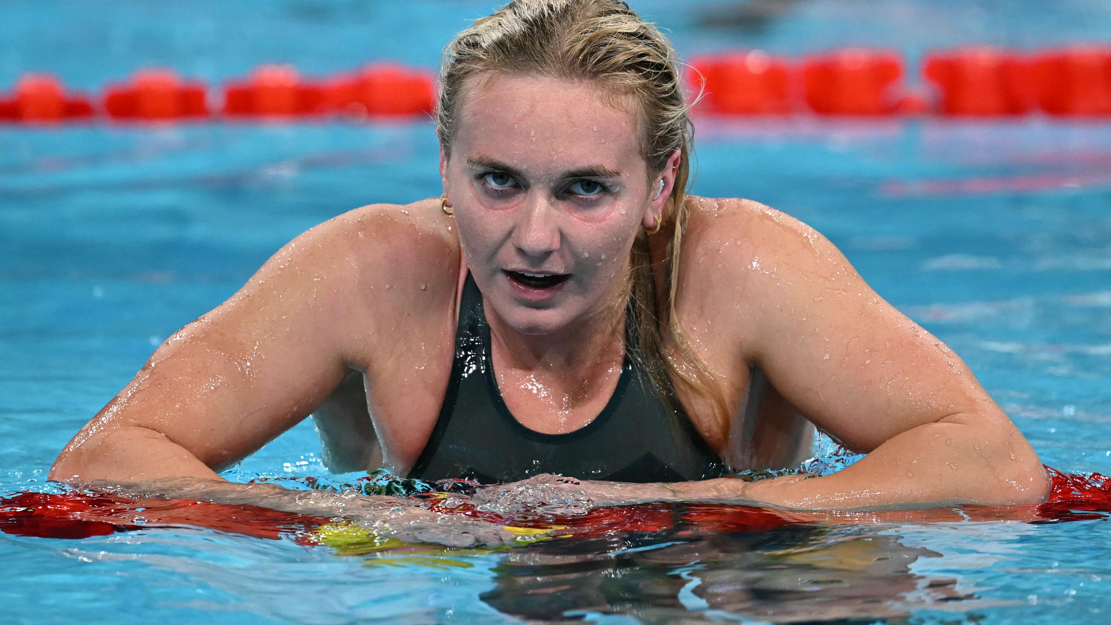 Ariarne Titmus reagiert
