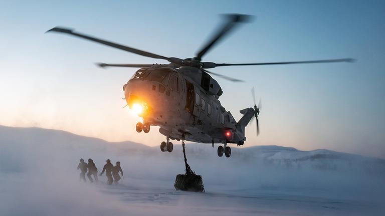 Britische Kommandos beim Training in der Arktis, aufgenomme am 08.01.2026