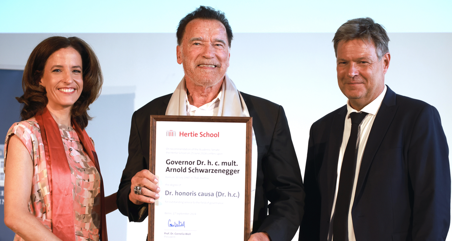 Arnold Schwarzenegger mit Auszeichnung