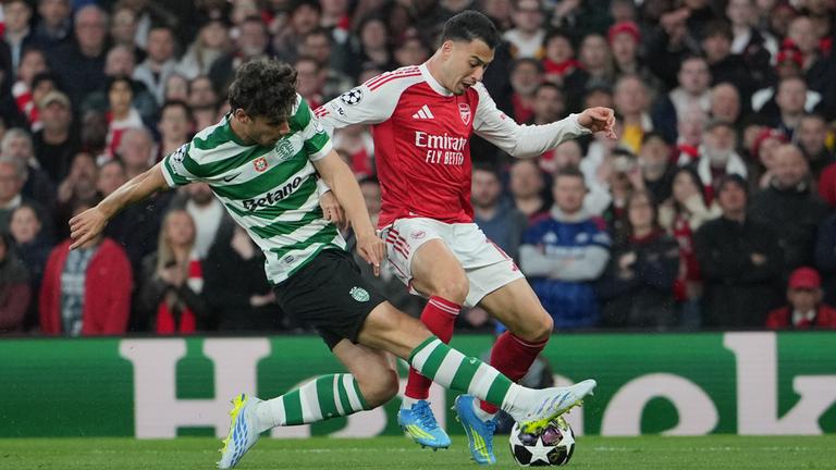 Eduardo Quaresma und Gabriel Martinelli am 15.04.26