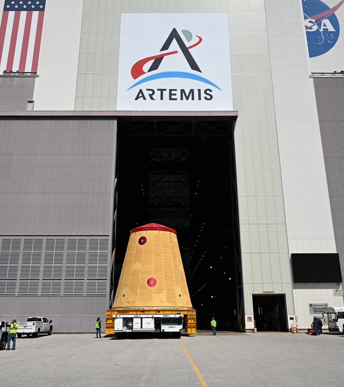 Orion-Vorbereitungen für die Artemis II-Mission im Kennedy Space Center in Florida