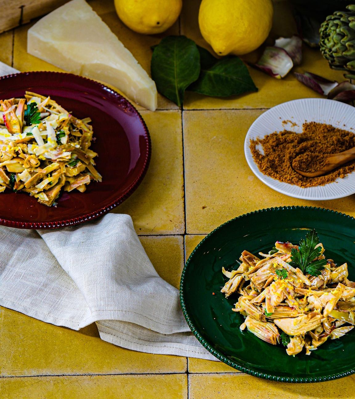 Artischockensalat mit Pecorino Romano DOP 