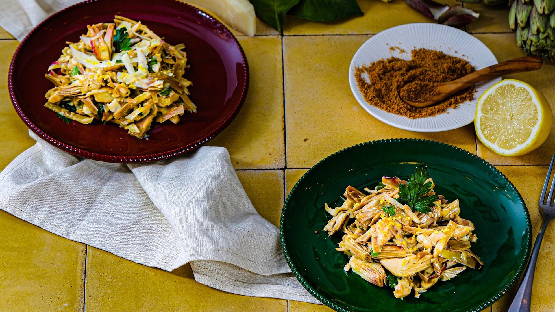 Artischockensalat mit Pecorino Romano DOP 