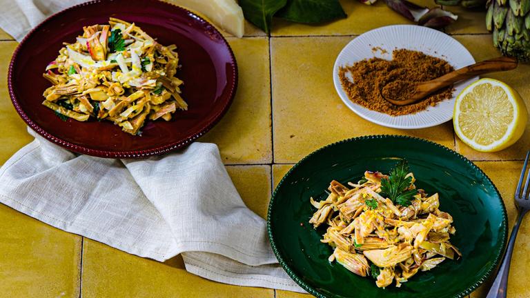 Artischockensalat mit Pecorino Romano DOP 