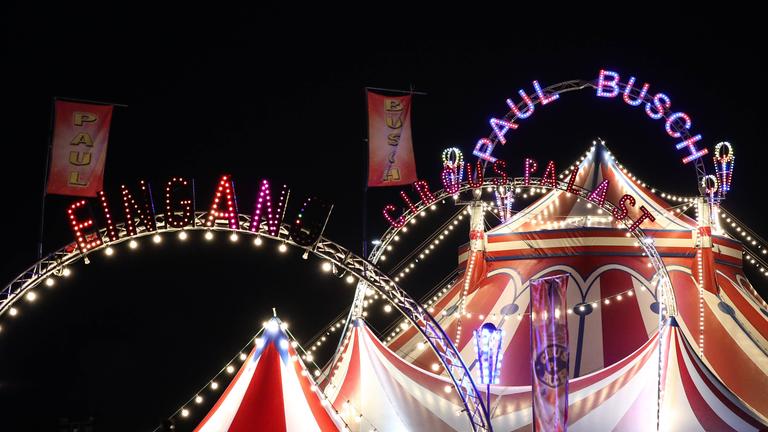 Circus Paul Busch gastierte mit seinem 4. Magdeburger Weihnachtscircus in Magdeburg auf dem Max Wille Platz am 06.01.2019.