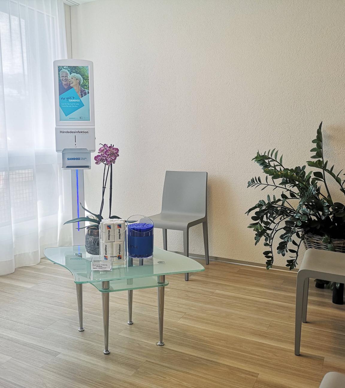 Wartezimmer in einer Arztpraxis