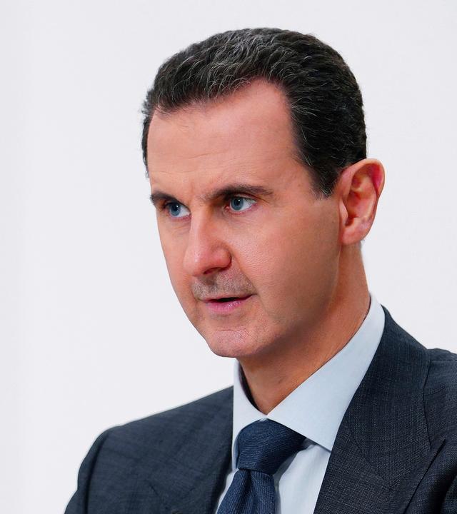 Ehemaliger syrischer Präsident Bashar al-Assad in Damaskus, Syrien.