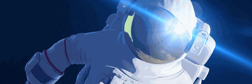 Astronaut im Weltraum