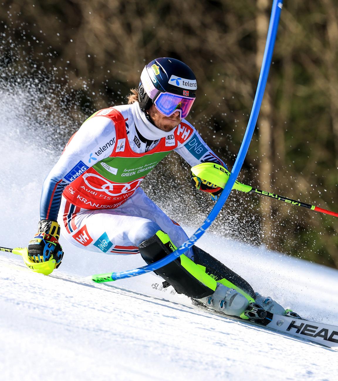 Atle Lie McGrath beim Slalom der Männer am 08.03.2026.