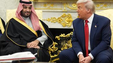 US-Präsident Donald Trump empfängt den saudi-arabischen Kronprinzen Mohammed bin Salman im Weißen Haus.