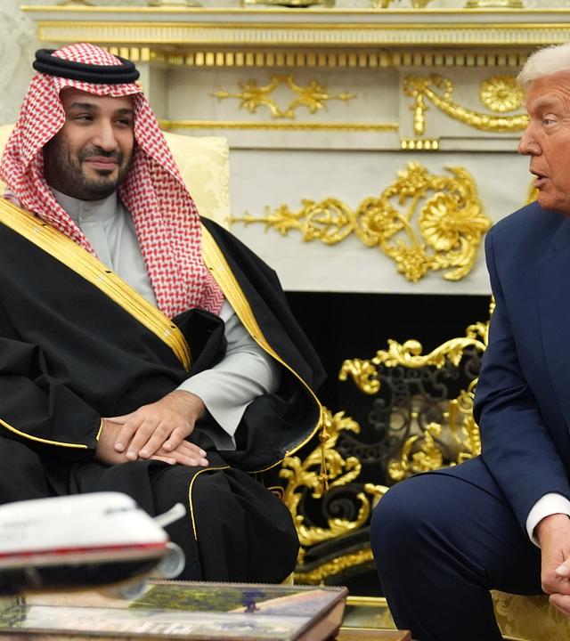 US-Präsident Donald Trump empfängt den saudi-arabischen Kronprinzen Mohammed bin Salman im Weißen Haus.