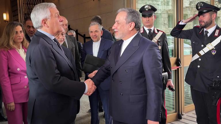 In this handout video grab taken from a footage released by the Italian Foreign Ministry