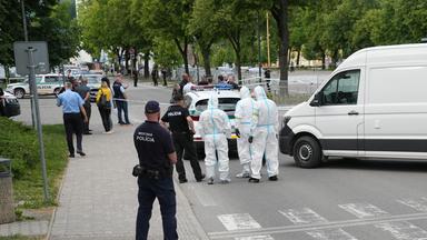 Kriminaltechniker am Ort des Anschlags auf Robert Fico