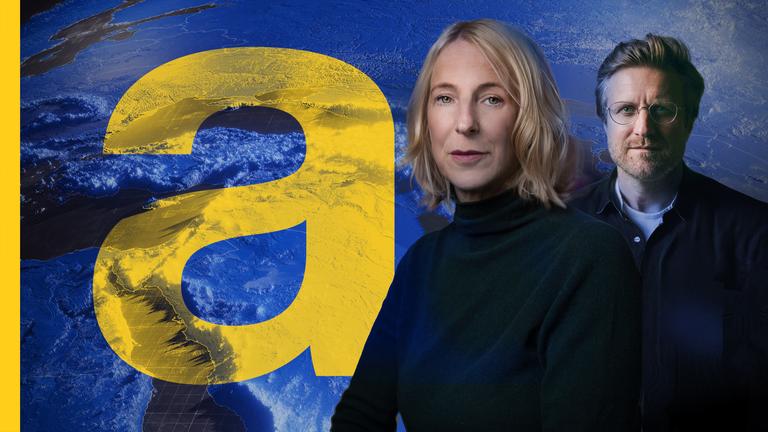 Internationale Sonderkorrespondentin des ZDF, Katrin Eigendorf, und der Dokumentarfilmer und Grimme-Preisträger Carl Gierstorfer