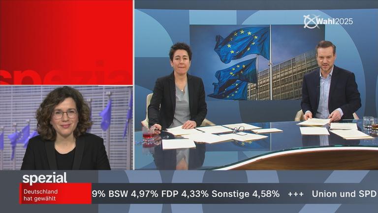 ZDF-Korrespondentin Isabelle Schaefers breichtet aus Brüssel