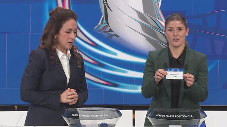 Auslosung Finalrunde der Frauen-Champions-League.