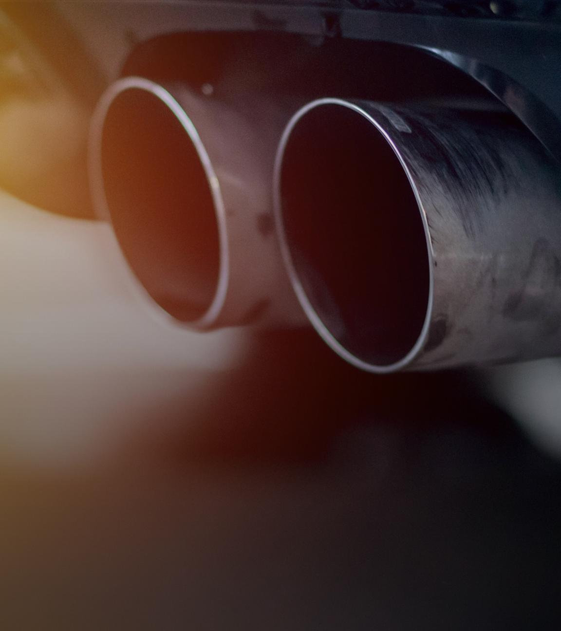 Auspuff eines Autos