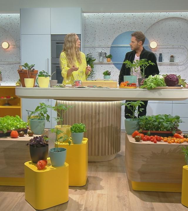 Anja Koenzen und Florian Weiss im "Volle Kanne"-Studio