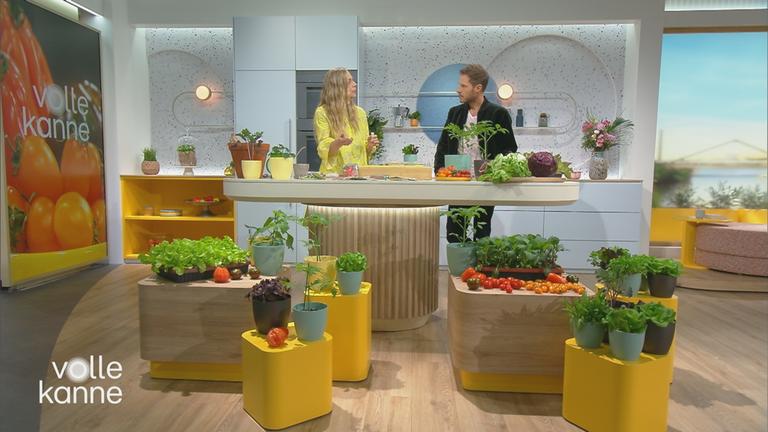 Anja Koenzen und Florian Weiss im "Volle Kanne"-Studio