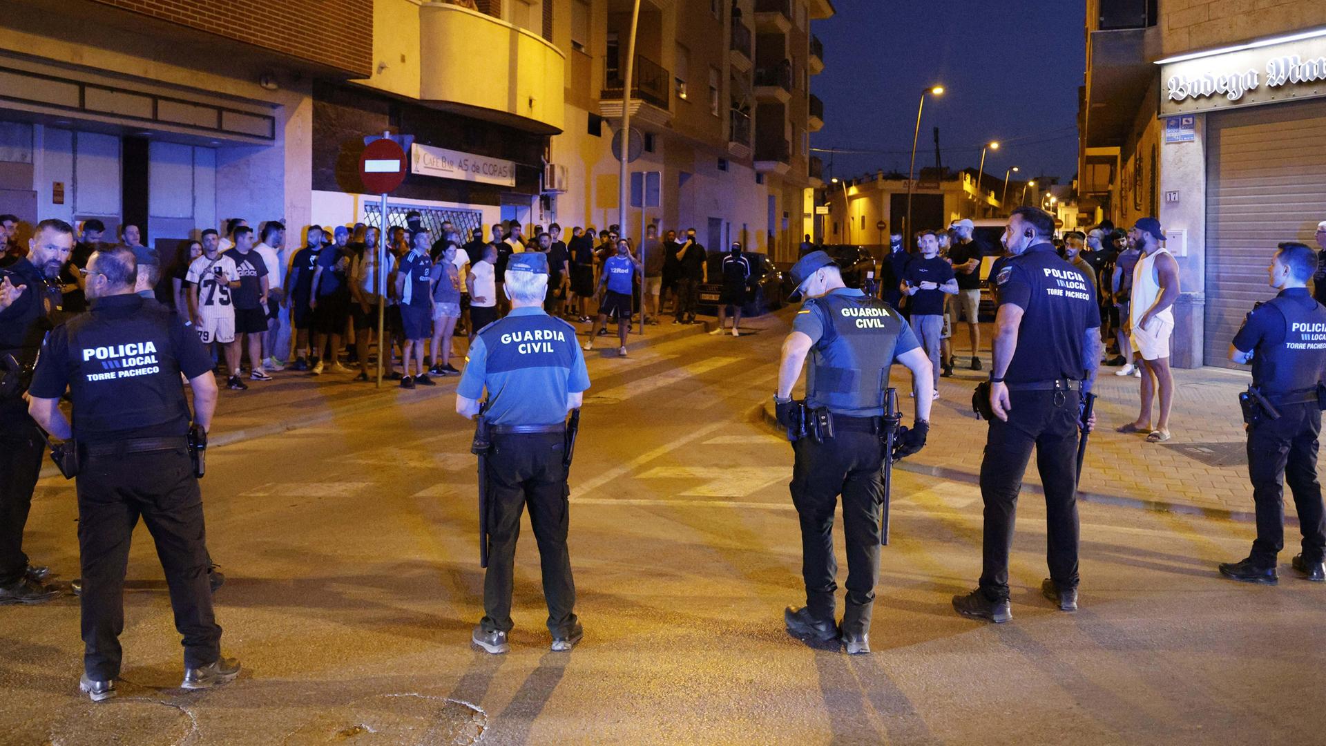 Polizisten in Torre Pacheco