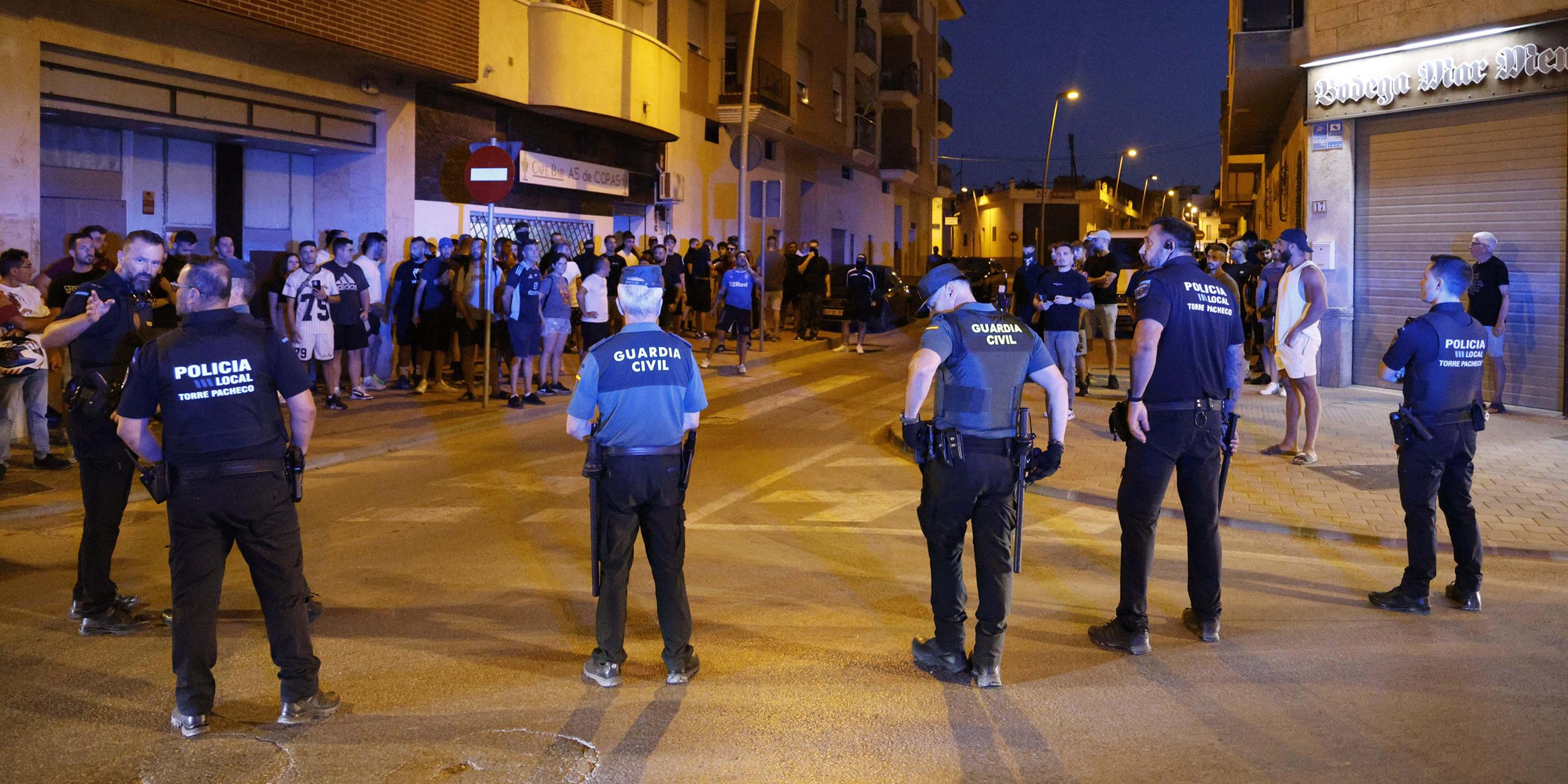 Polizisten in Torre Pacheco