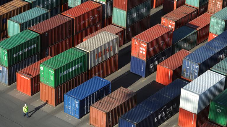 Container im Hamburger Hafen