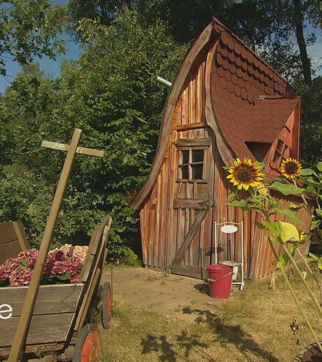 Außergewöhnliche Gartenlaube