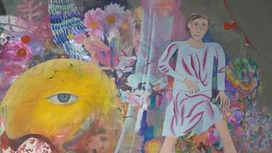 Ausstellung großformatiger Werke ukrainischer Kinder in Pernau
