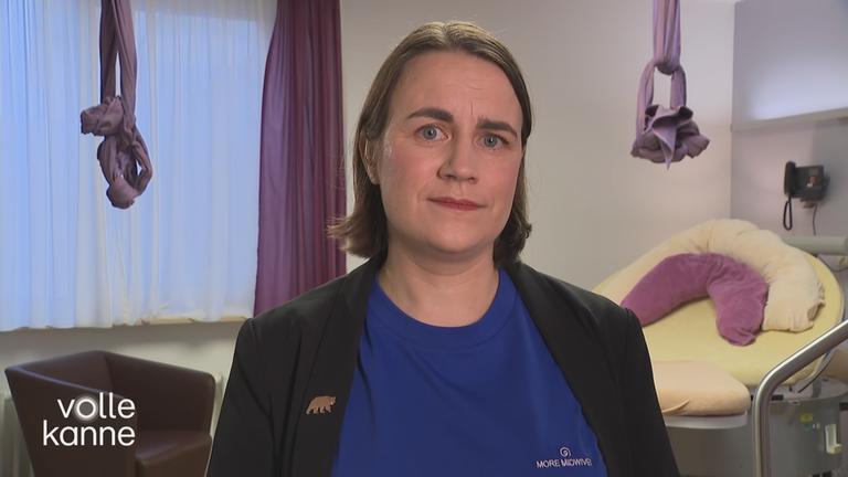 Hebamme Christiane Warta berichtet bei "Volle Kanne" im Schaltgespräch