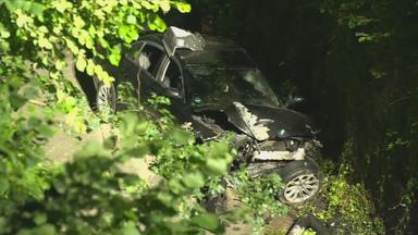 Schwer beschädigtes Auto