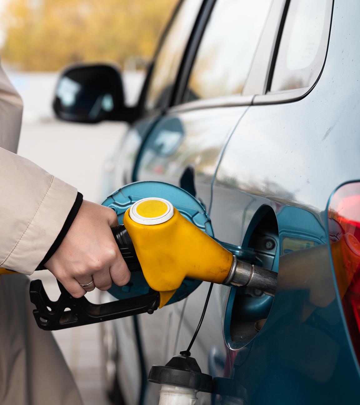 Auto wird getankt
