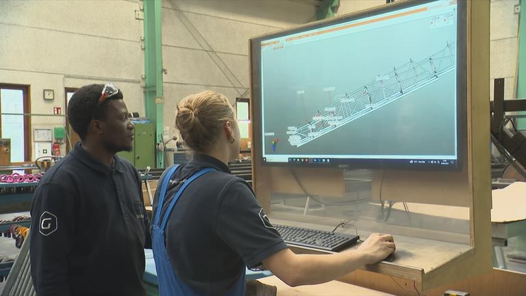 Azubis auf der Arbeit 