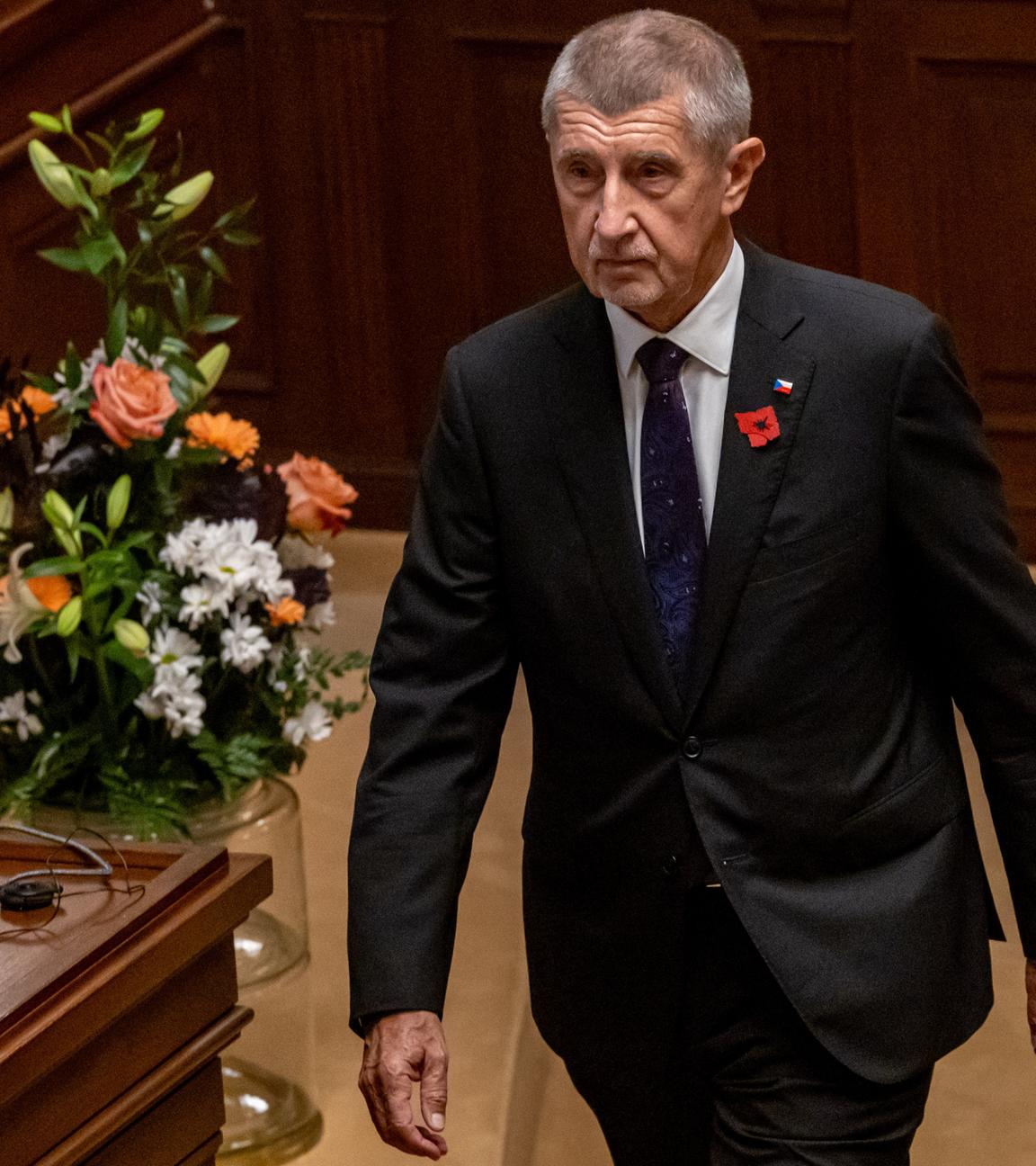 Andrej Babis nimmt an der ersten Sitzung der neuen Abgeordnetenkammer in Prag, Tschechische Republik, teil.