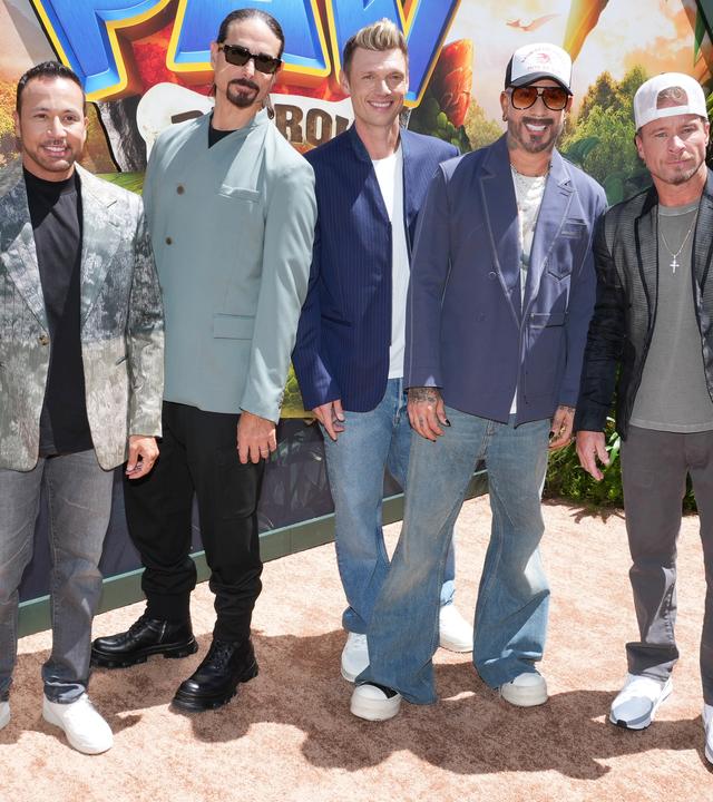 USA, los Angeles: Backstreet Boys - Howie Dorough, Kevin Richardson, Nick Carter, AJ McLean und Brian Littrell