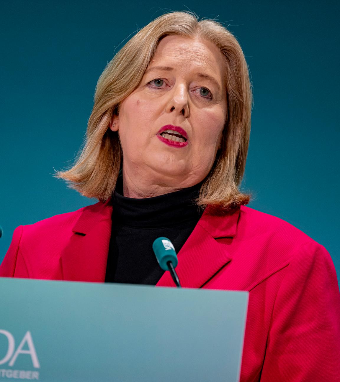 Berlin: Bärbel Bas (SPD), Bundesministerin für Arbeit und Soziales, spricht beim Arbeitgebertag 2025.