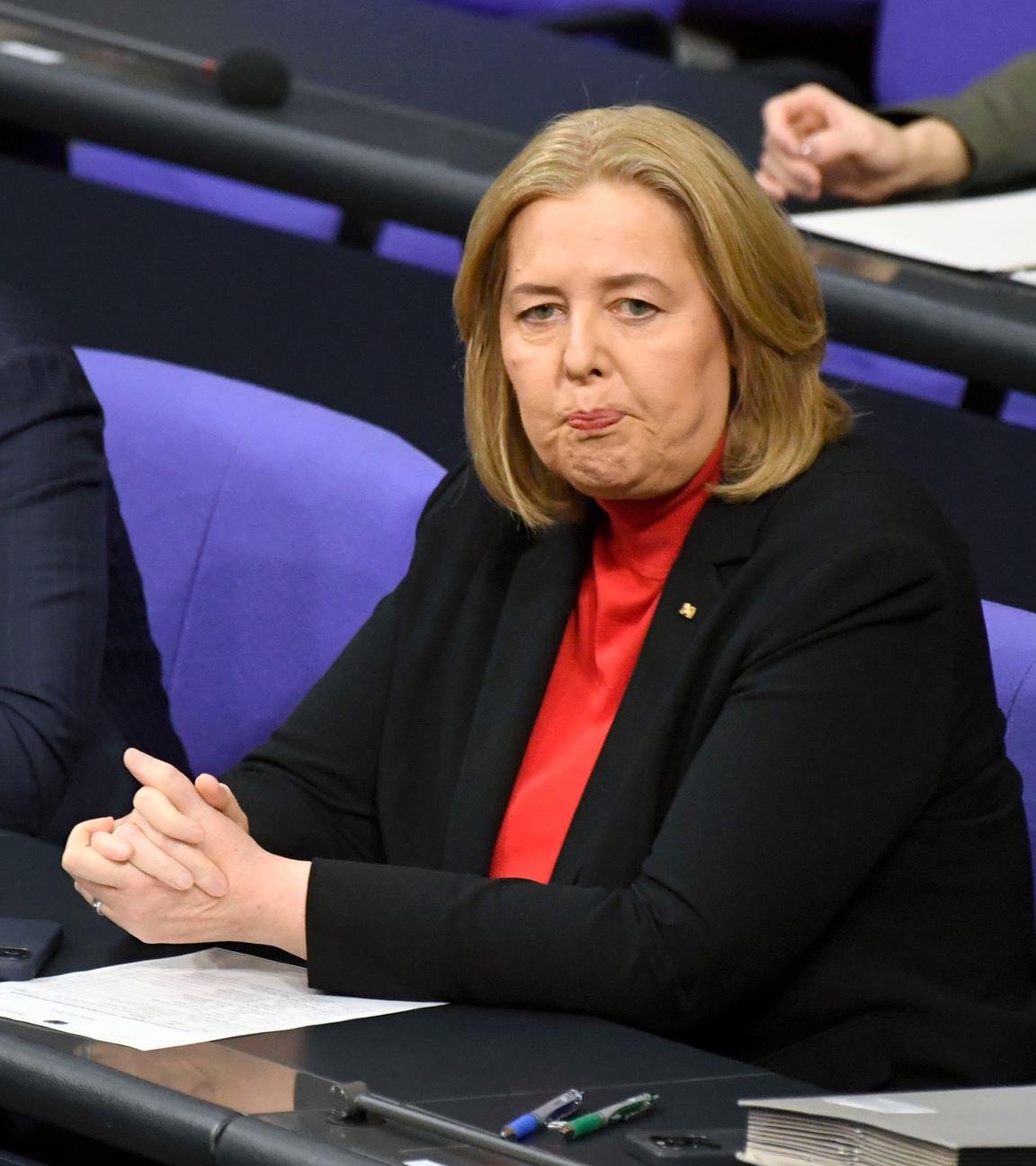 Bärbel Bas bei einer Sitzung im Bundestag