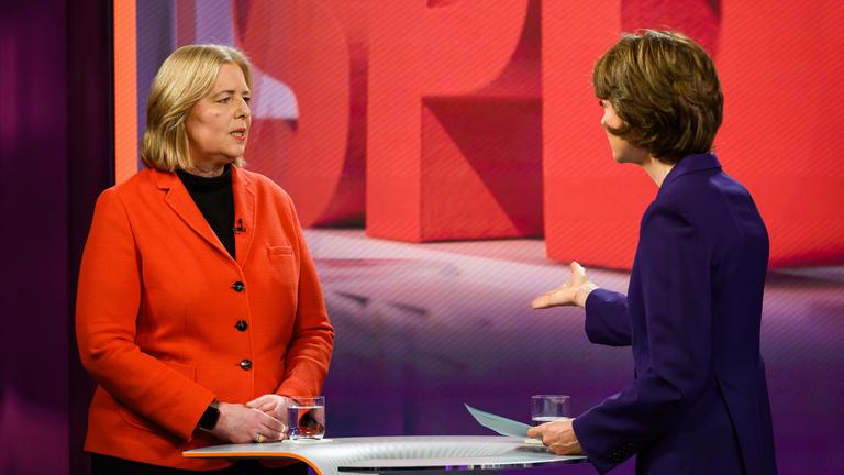 Bundesarbeitsministerin Bärbel Bas (SPD) bei Maybrit Illner