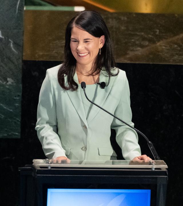 Vereinte Nationen: Annalena Baerbock hält eine Eröffnungsrede