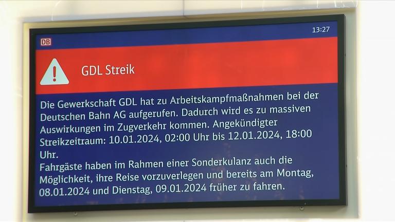 Streik der Lokführergewerkschaft