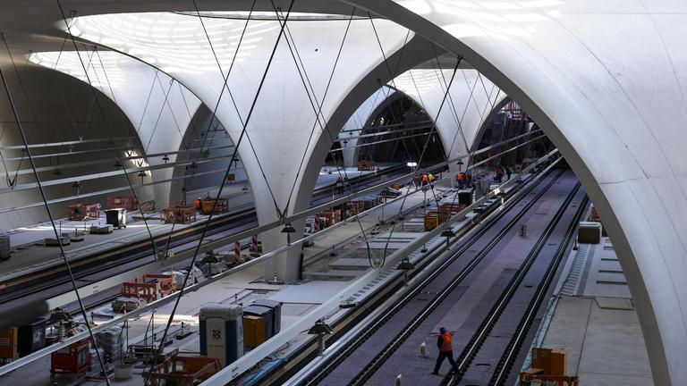 Construction site of Stuttgart 21 main train Station in Stuttgart