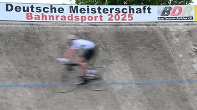 Deutsche Meisterschaft im Bahnradsport in Dudenhofen.