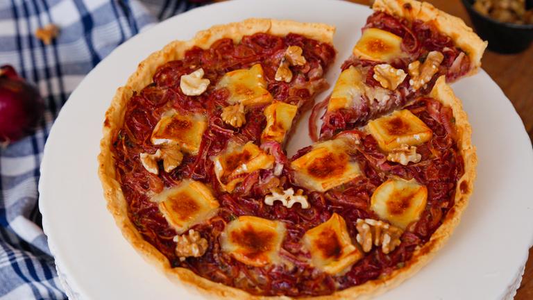 Rote-Balsamico-Zwiebel-Tarte