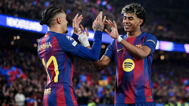 Lamine Yamal und Raphinha am 18.03.26