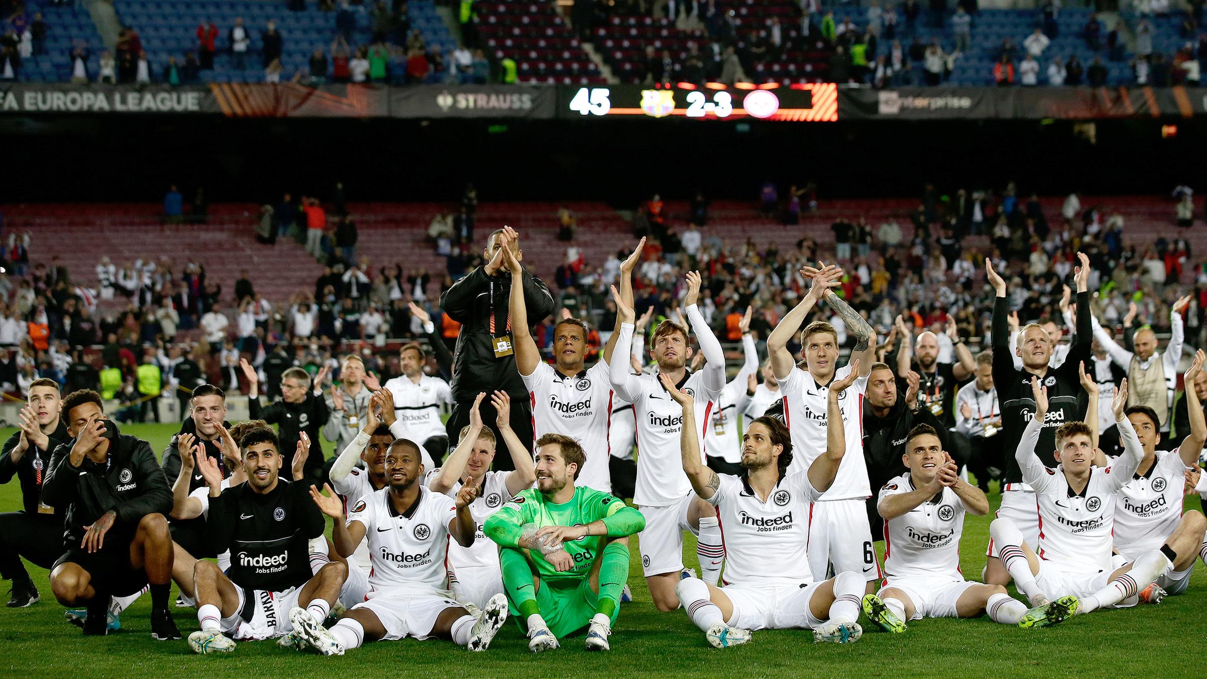 Eintracht Frankfurt gewinnt in Barcelona