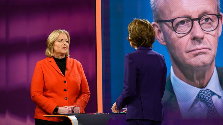 SPD-Vorsitzende und Bundesarbeitsministerin Bärbel Bas bei Maybrit Illner