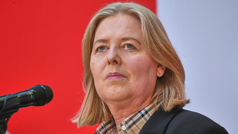 Bärbel Bas bei der SPD-Pressekonferenz nach Gremiensitzung