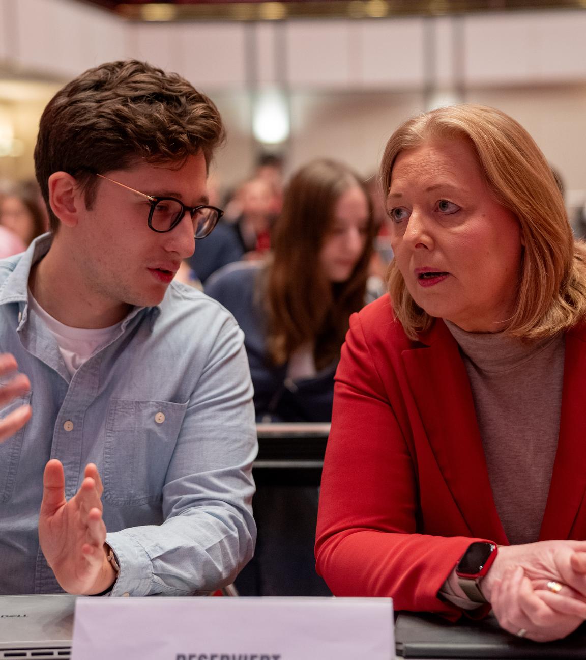 Bärbel Bas und Philipp Türmer