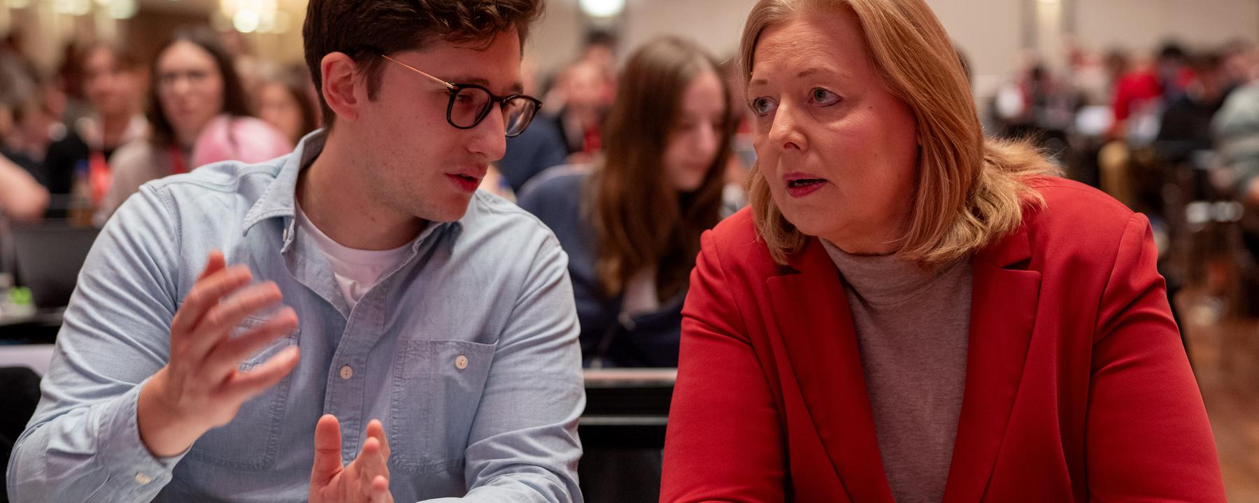 Bärbel Bas und Philipp Türmer