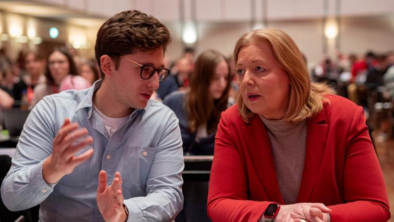 Bärbel Bas und Philipp Türmer