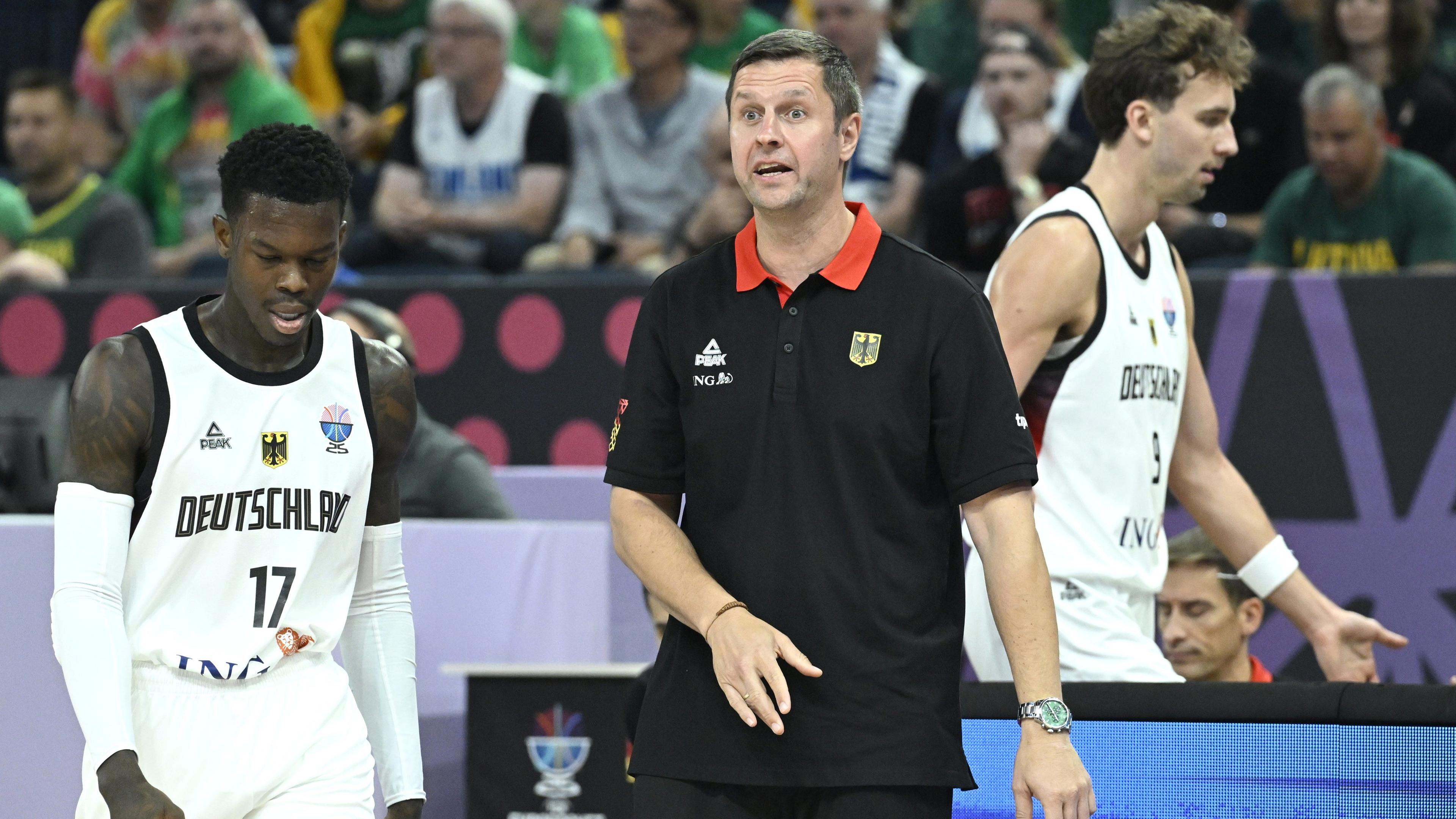 Basketball: Dennis Schröder, Trainer Alan Ibrahimagic, Franz Wagner